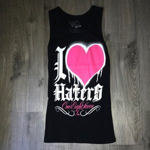 187 Incorporated; I Love Haters;(L) Women’s Tank Top